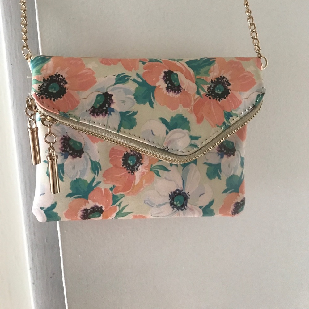 Cute floral cross body bag/clutch