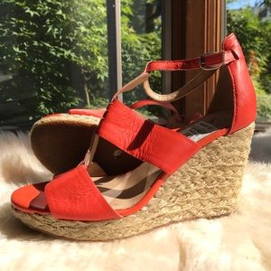 Cute Lucky Brand Ankle Strap  Espadrille Wedges