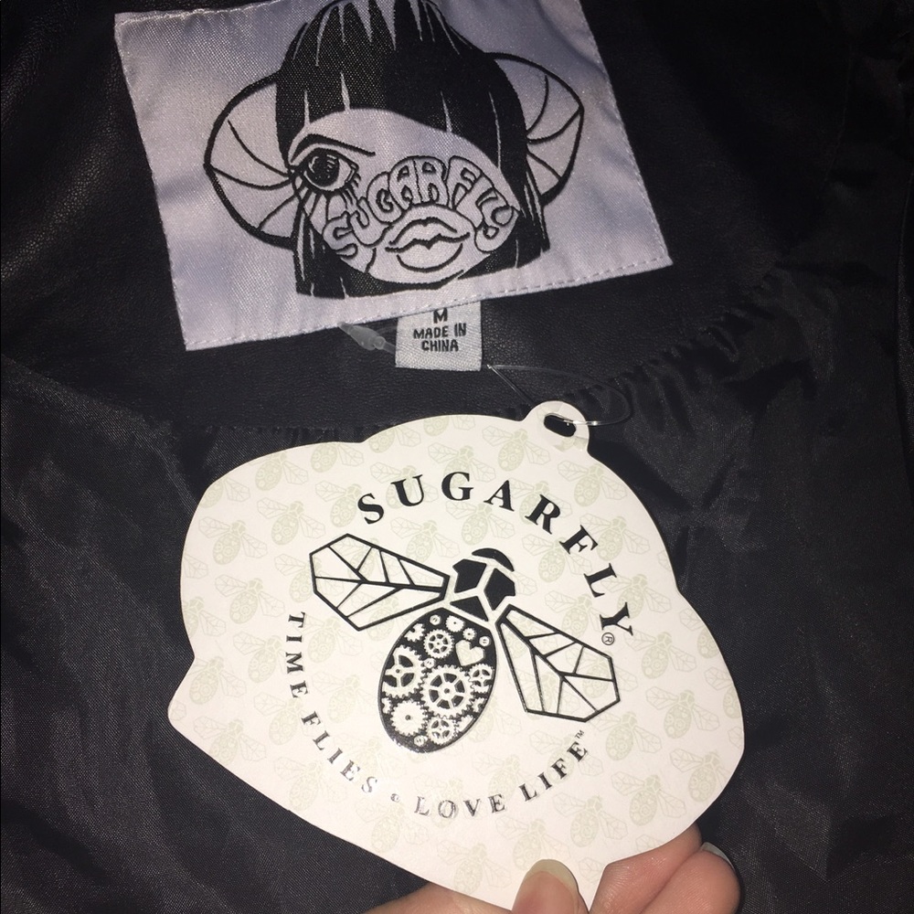 BRAND NEW SugarFly leather jacket!