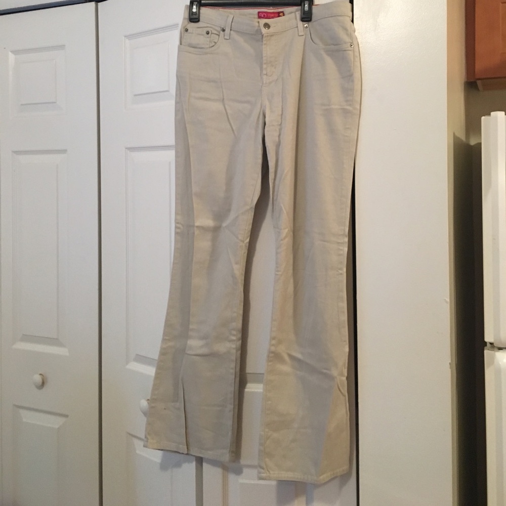 Tan stretch pants size 11
