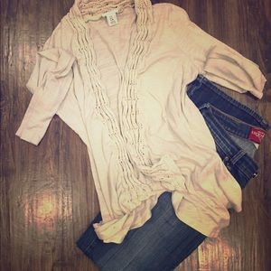 Motherhood Maternity cream cardigan