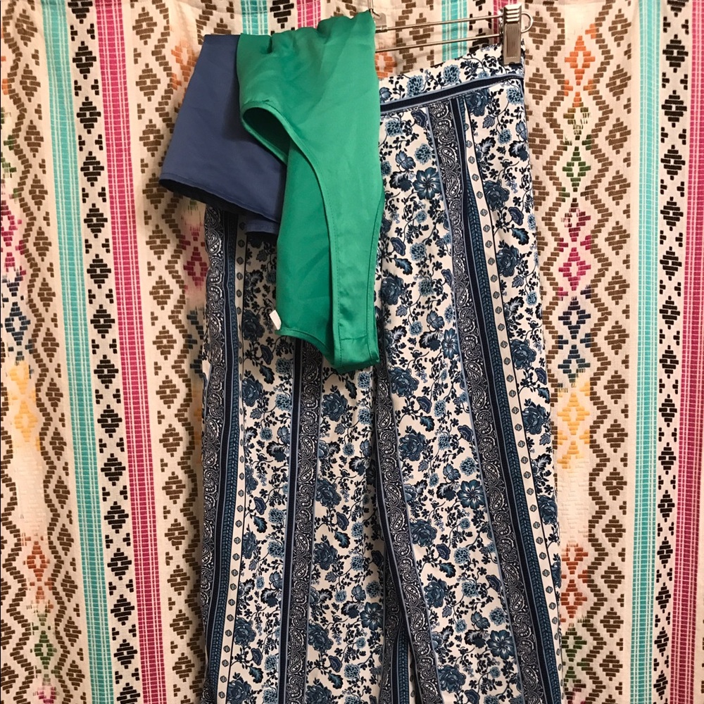 Wide leg Crop pants