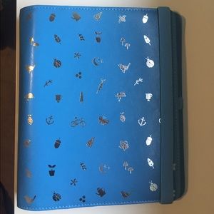 Kiki K large leather cute planner w/ elastic band