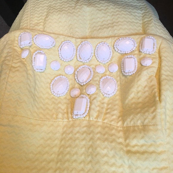 Lily Pulitzer yellow strapless blossom dress - Picture 5 of 5