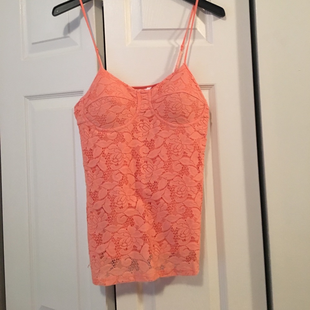 Floral peach cotton shirt