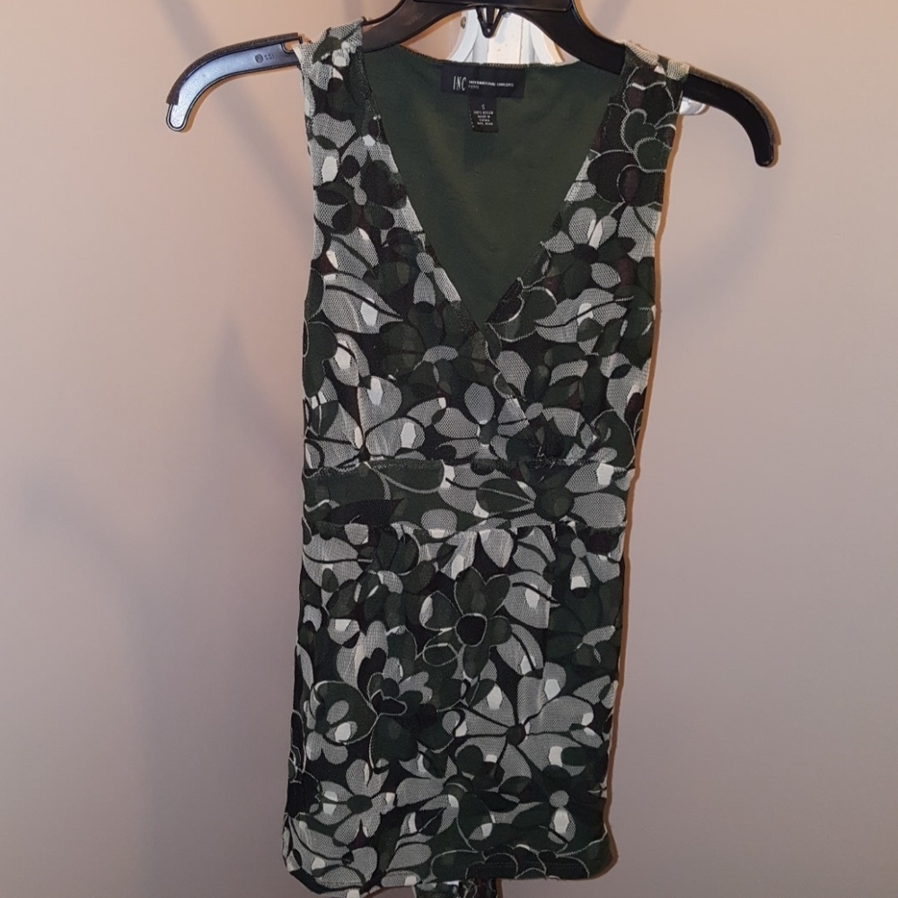 INC Fatigue Flower Pattern Shirt