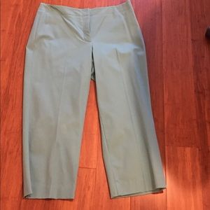 Sea foam green Talbots capris