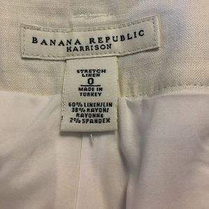 Banana republic linen pants, white! Sz 0
