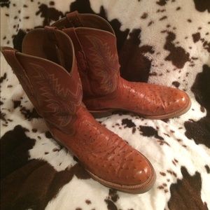 Lucchese 12D Full Quill Ostrich Boots