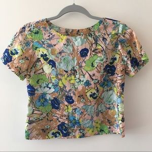 Flower printed top for the summer