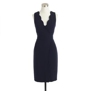 J Crew Scallop Crepe Dress