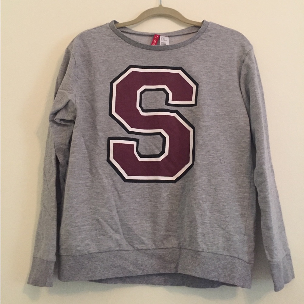 H&M Varsity Letter Sweatshirt