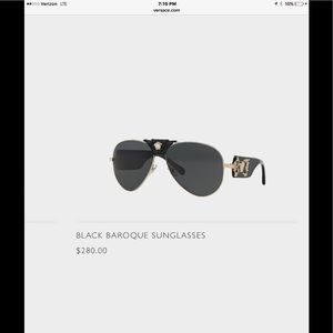 Authentic pair of Black & Gold Versace