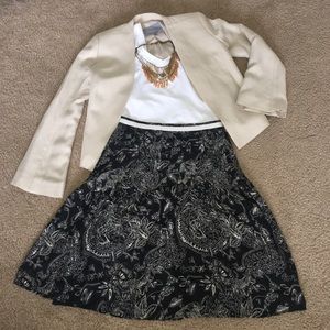 ESPRIT High Waisted Paisley Skirt