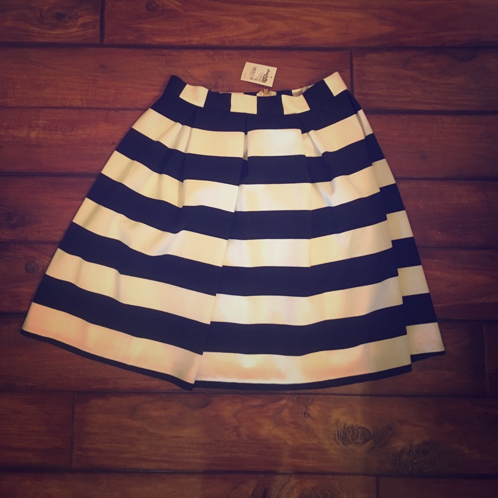 Striped Midi Skirt