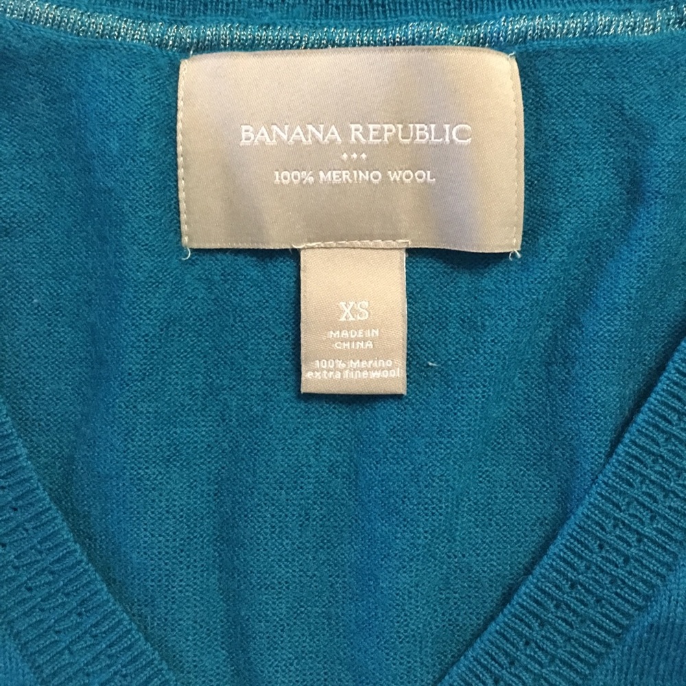 Banana republic teal color sweater sz xs