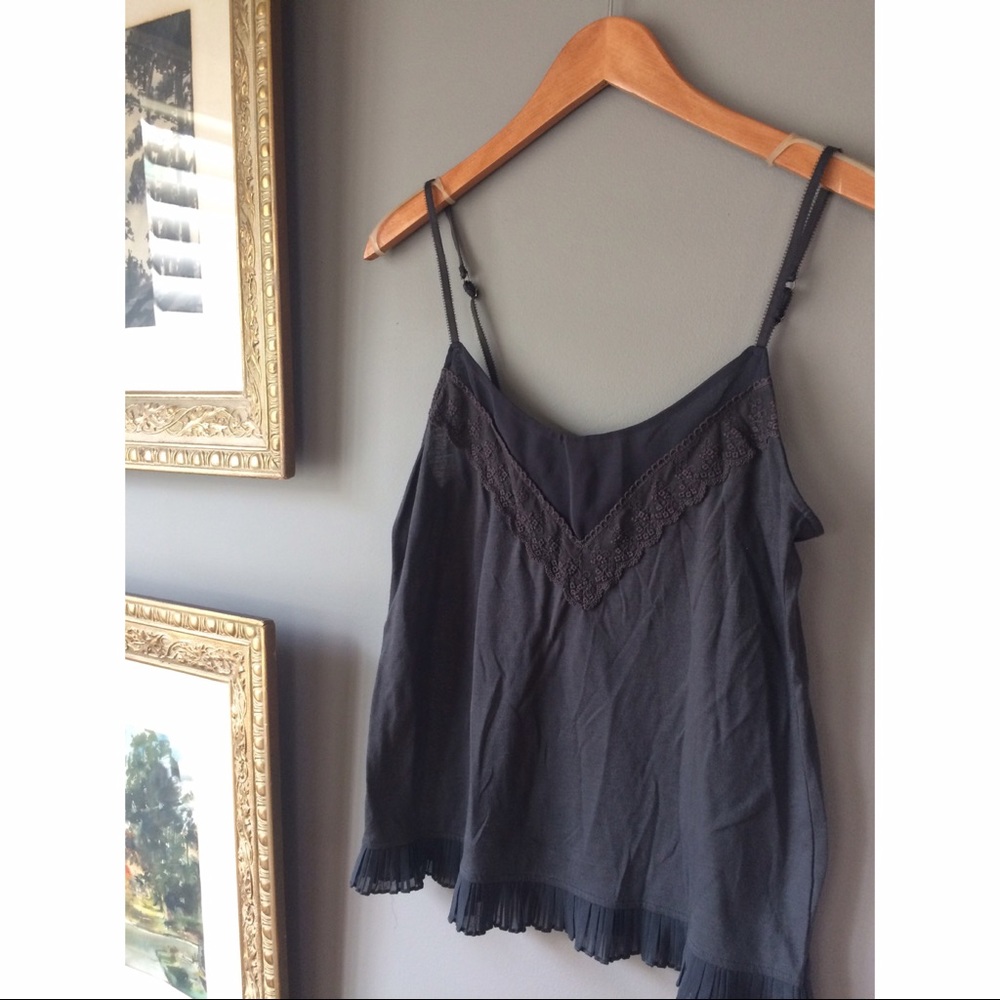 American Eagle Delicate Grey Tank