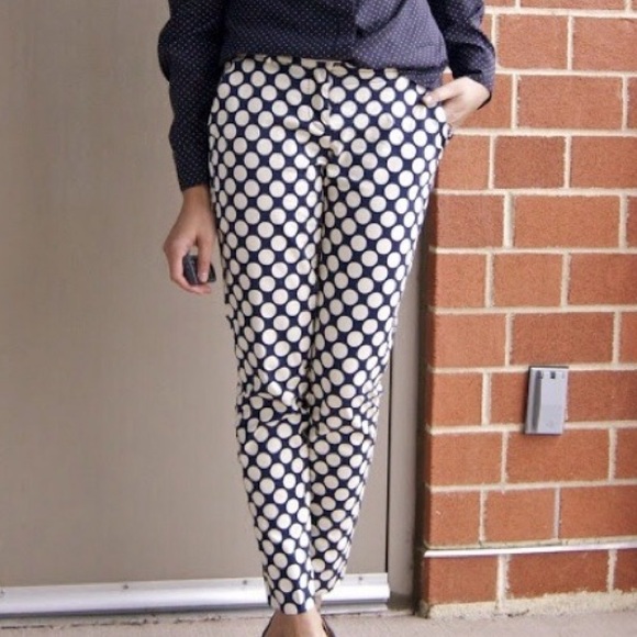 J.Crew Polka Dot Pants - Picture 1 of 1
