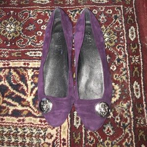 Purple Gucci flats