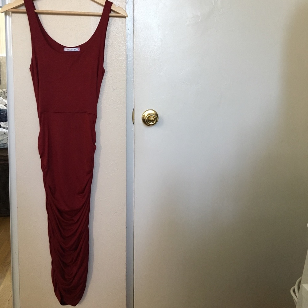 Fitted stretch knit dress