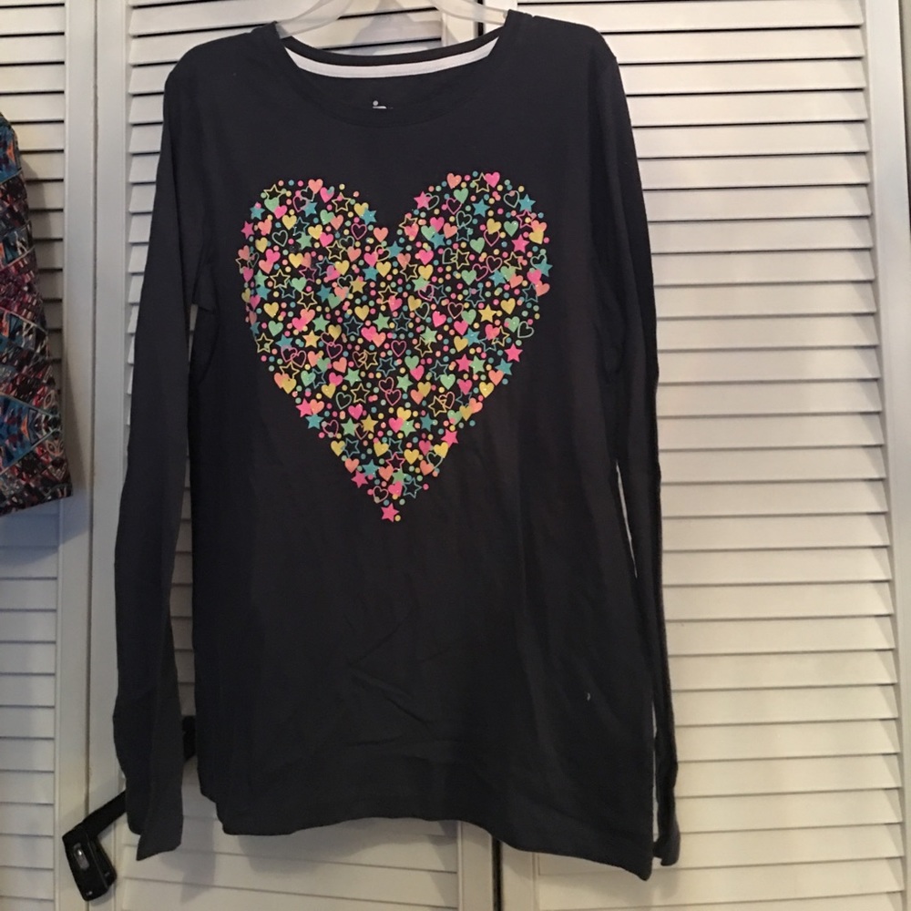 Long sleeve heart shirt