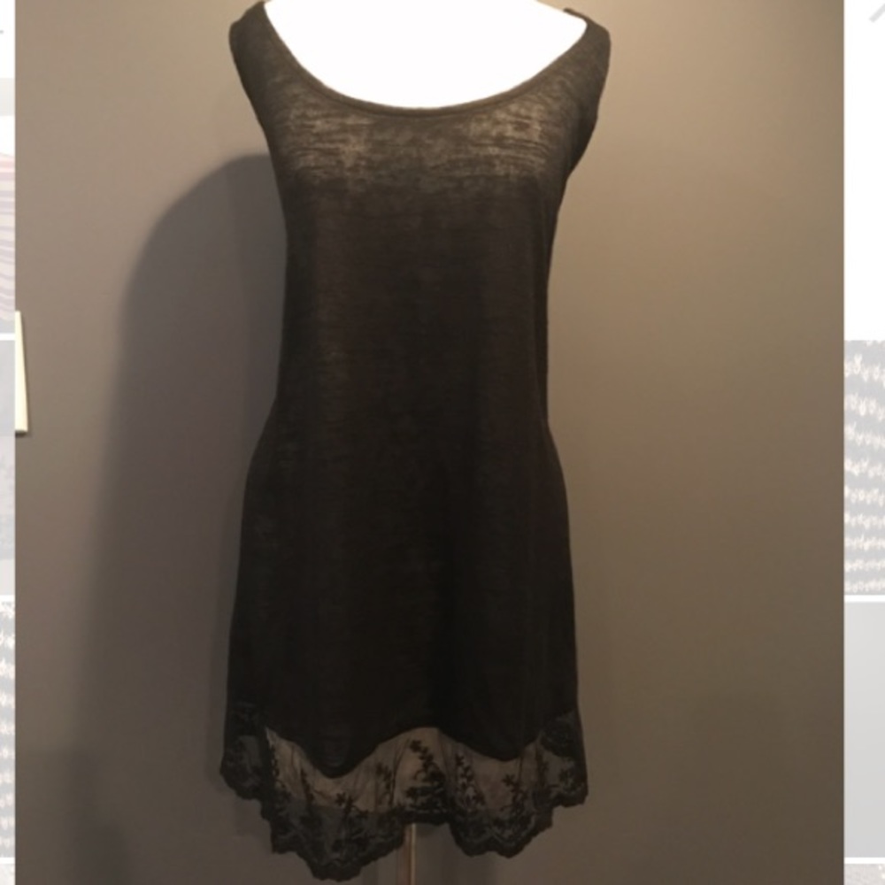 Lace Hem Tank Top