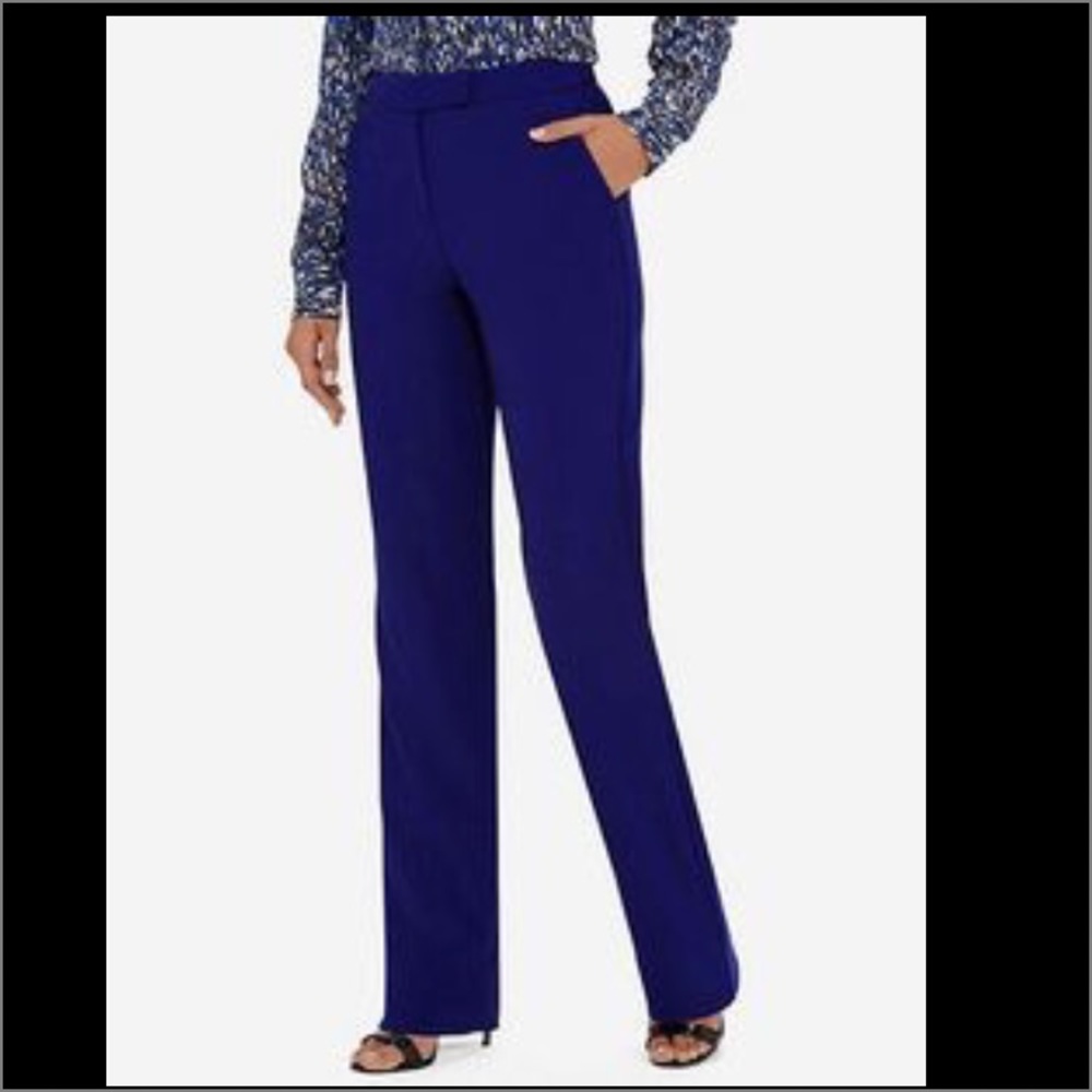 The Limited Eva Longoria Blue MidRise Pants Size 8