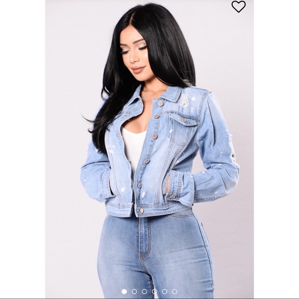 Paint it White Jacket - Bleach (From Fashion Nova)