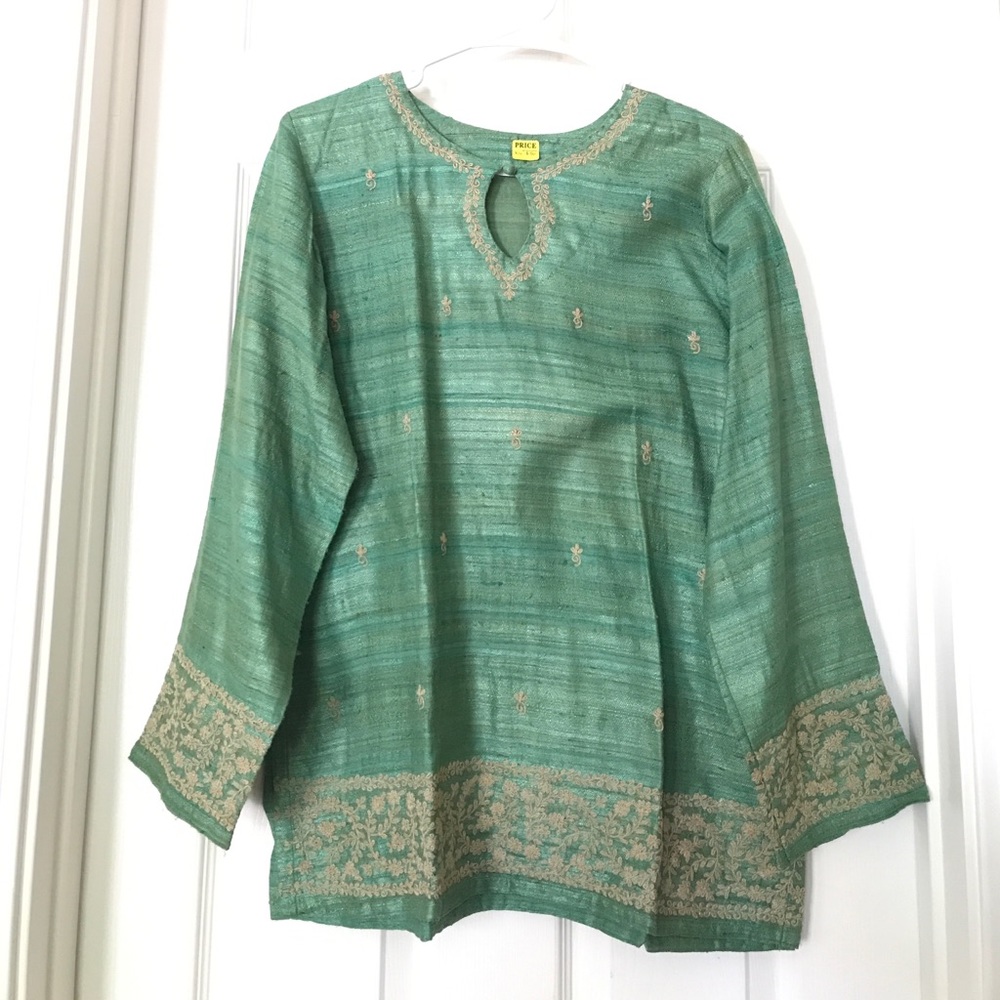 NEW Green Silk Kurti (K4)