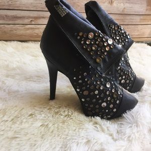 Leather studded heels! Hand made!