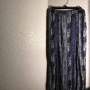 AEO Floral patterned double split maxi skirt