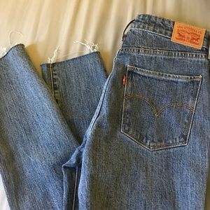 Levi high rise skinny jeans