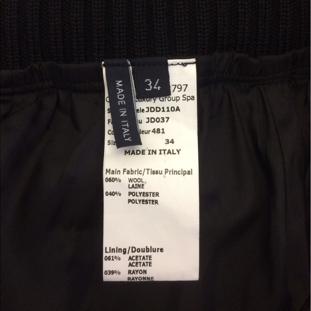 Jil Sander Navy Black Wool Pleat Skirt w/Sweater - Picture 6 of 7