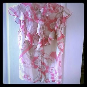 Beautiful Pink Elie Tahari Blouse