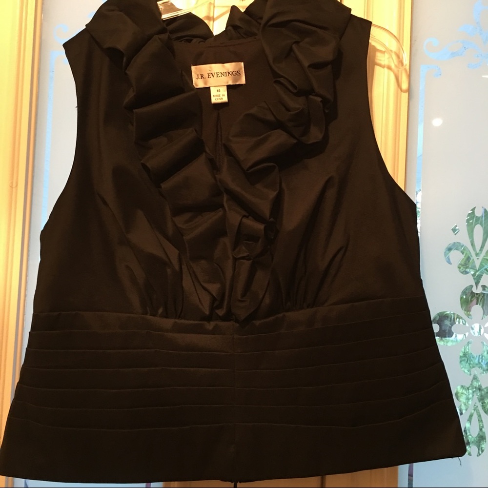 Evening dress top by J. R. Evenings -ruffled - 14