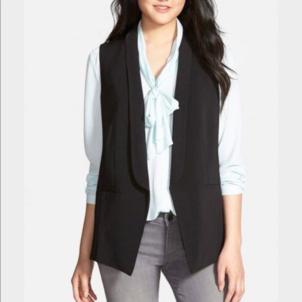Shawl collar vest