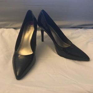 Nine West black patent stilettos