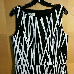 Beautiful black and white dress