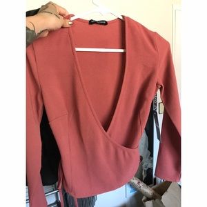 AA Crepe wrap top