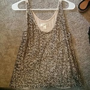 Sequin tank top