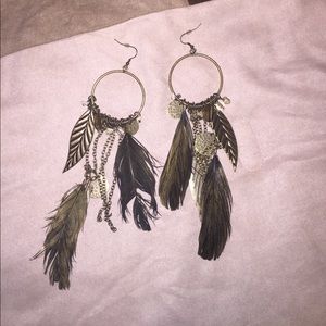 Metal Dream Catcher Earrings