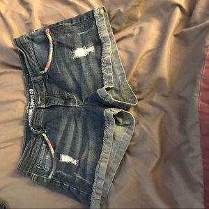 Denim shorts