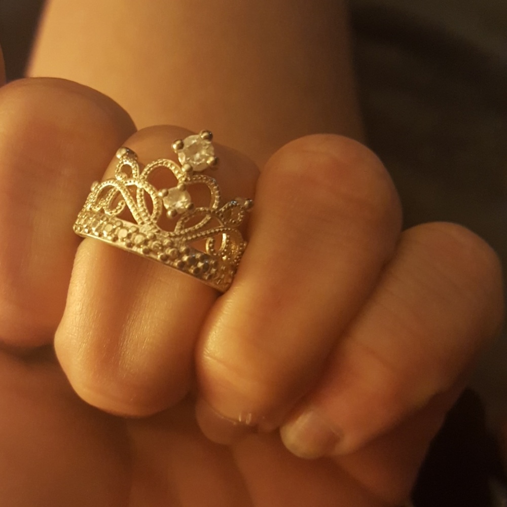 Crown Sterling silver ring