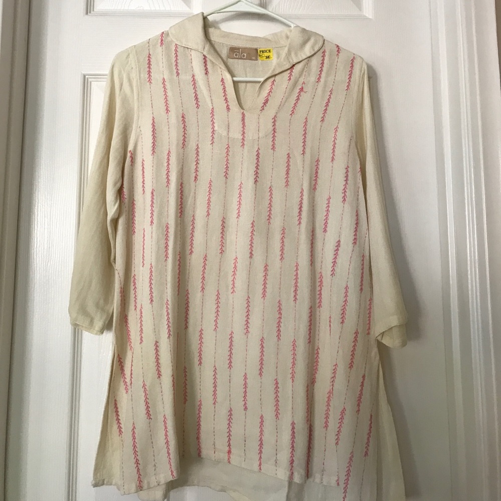 NEW Cream Cotton Kurti (K15)