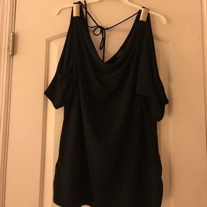 Black top open shoulder