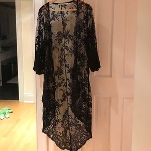 Kimchi Blue Black Lace Kimono