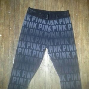 Va pink logo Capri leggings
