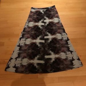 Rebecca Minkoff Silk printed Maxi Skirt
