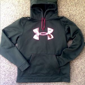 Green Under Armour Camo logo hoodie