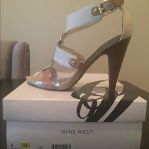 Ivory & Tan Nine West sandals